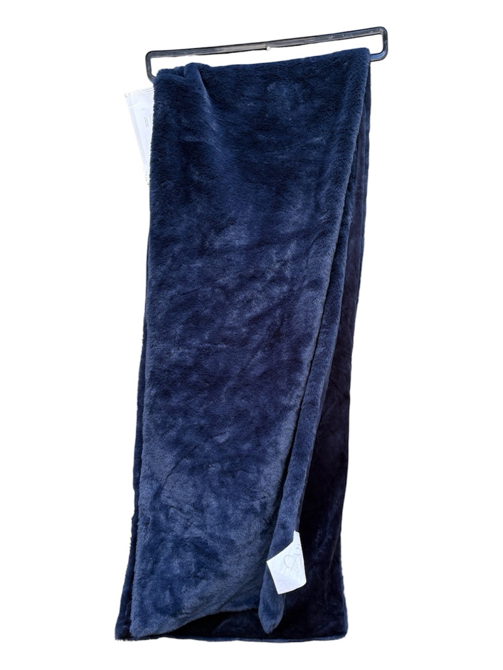 Table Runner Faux Fur Deep Blue 16” x 80”